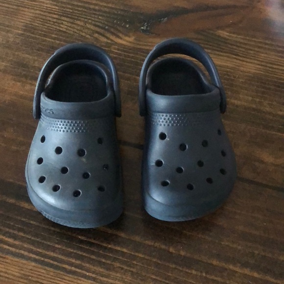 Toddler Navy Blue Crocs - Picture 1 of 2